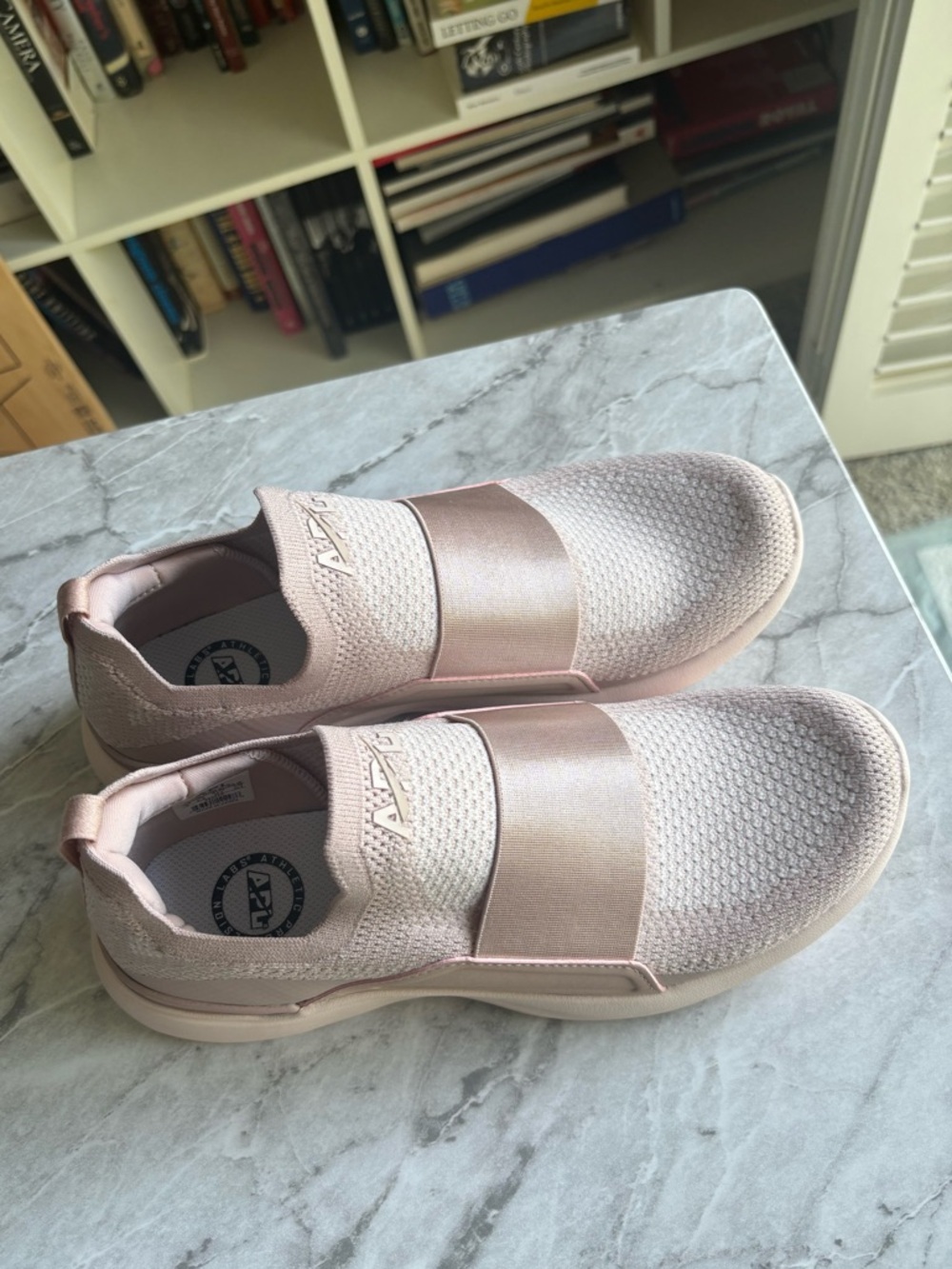 Like New APLWomen's Tech Loom Bliss Slip-On Sneakers in Blush Pink Size 8